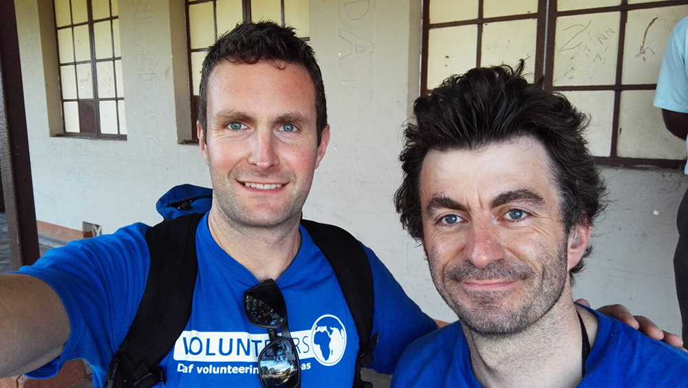 Richard Clowes, Director of VoluntEars, and Nicolas Hall in Sri Lanka 