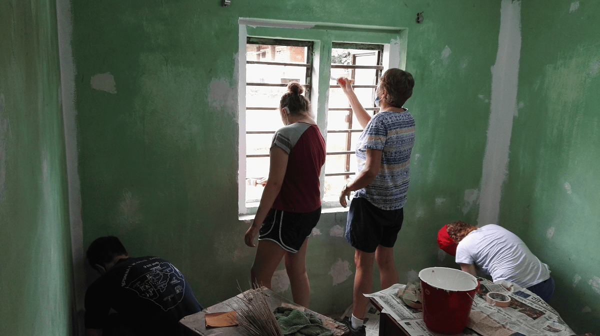 Renovating a Deaf school dormitory in Kathmandu, Nepal with VoluntEars