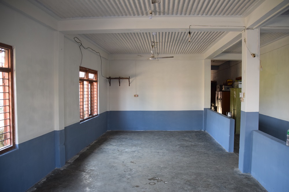 The school dining hall AFTER we finished renovations