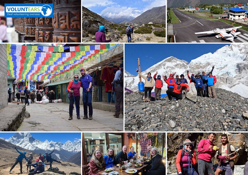 Photos of Judy in Nepal doing the EBC trek with VoluntEars