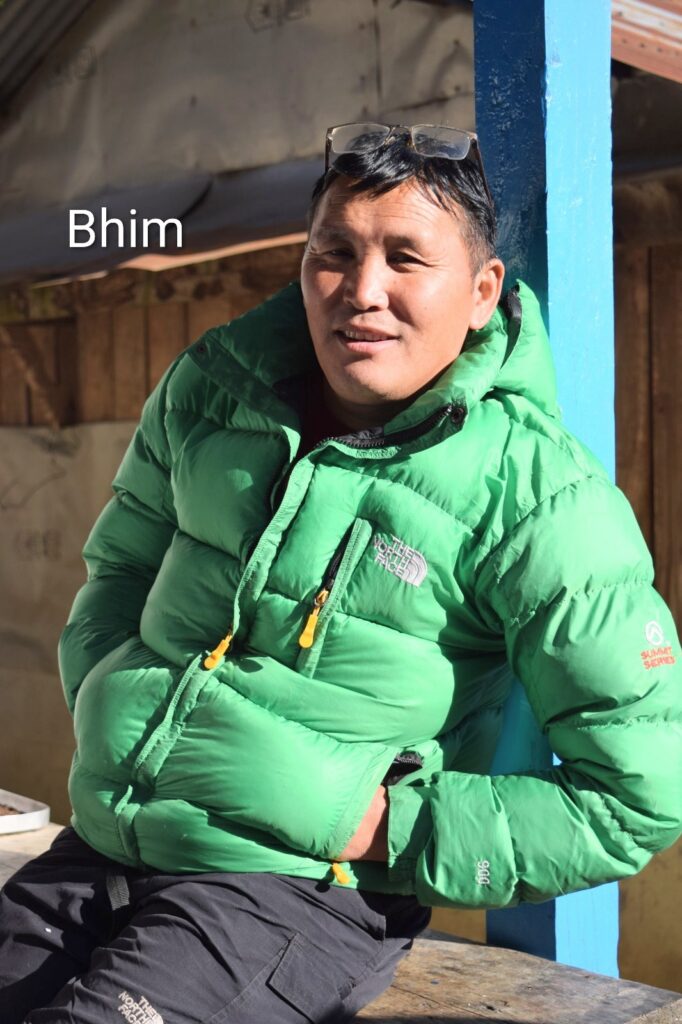 Bhim trekking to Everest Base Camp with VoluntEars