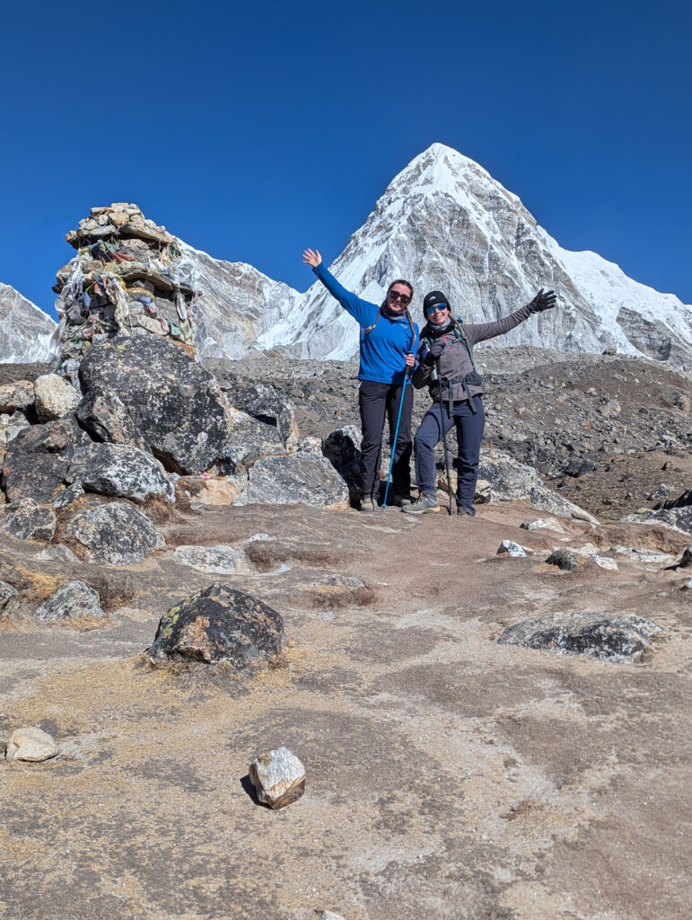 Caroline Napier trekking to Everest Base Camp with VoluntEars