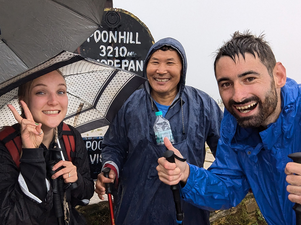 Sophie Coole trekking in Nepal with VoluntEars