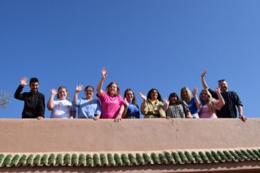VoluntEars - on the terrace at our riad