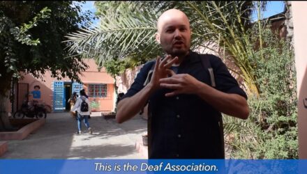 Welcome to the Deaf association in Marrakesh, Morocco