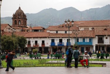 A town in the sacred valley in Peru