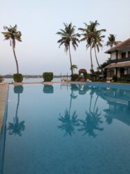 Hotel pool at Cherai beach, India - VoluntEars